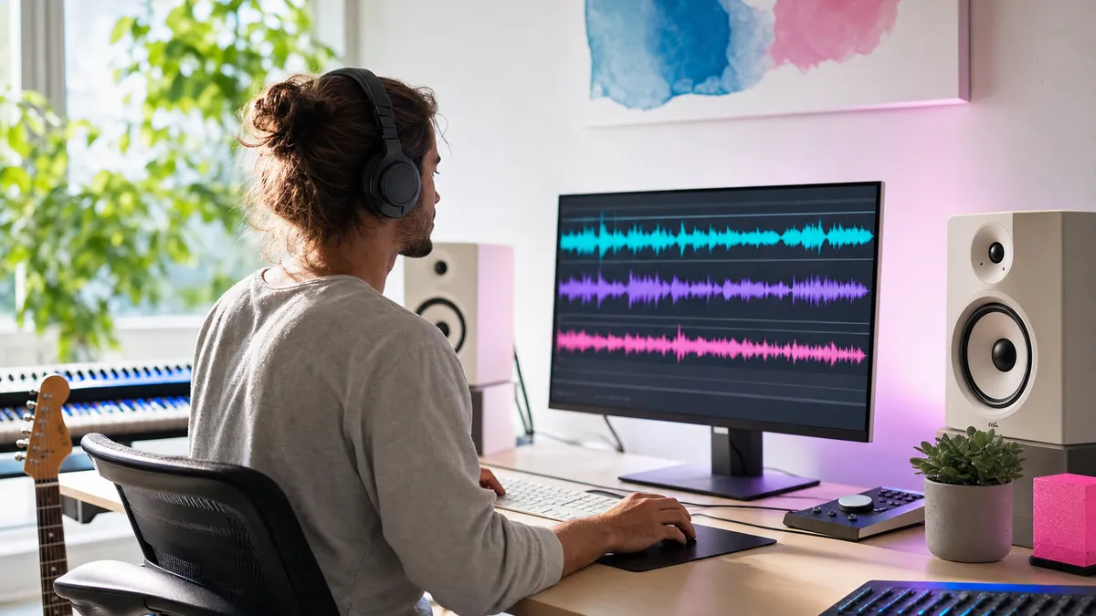 Im Tonstudio: Vocals und Instrumental eines Songs per KI trennen