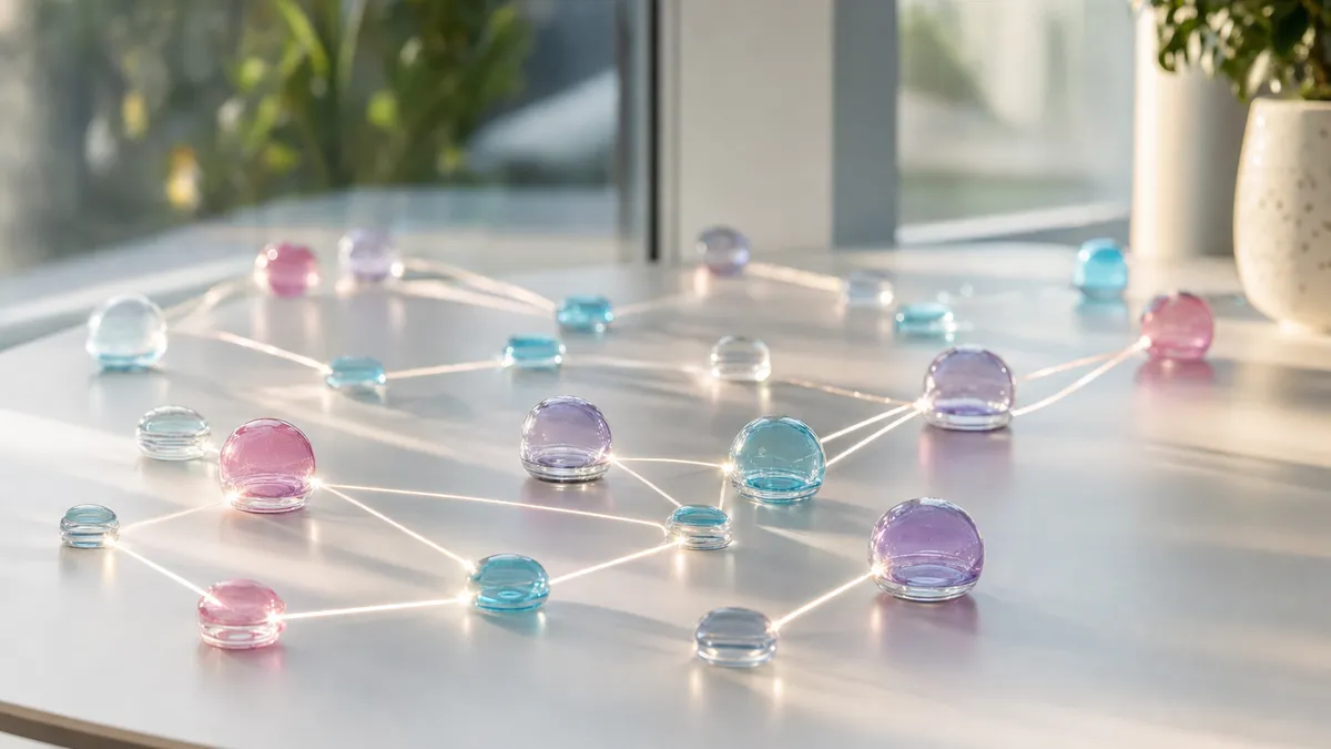n8n-Workflow als verknüpfte Nodes – Trigger, KI-Agent und Aktion auf einer Leinwand