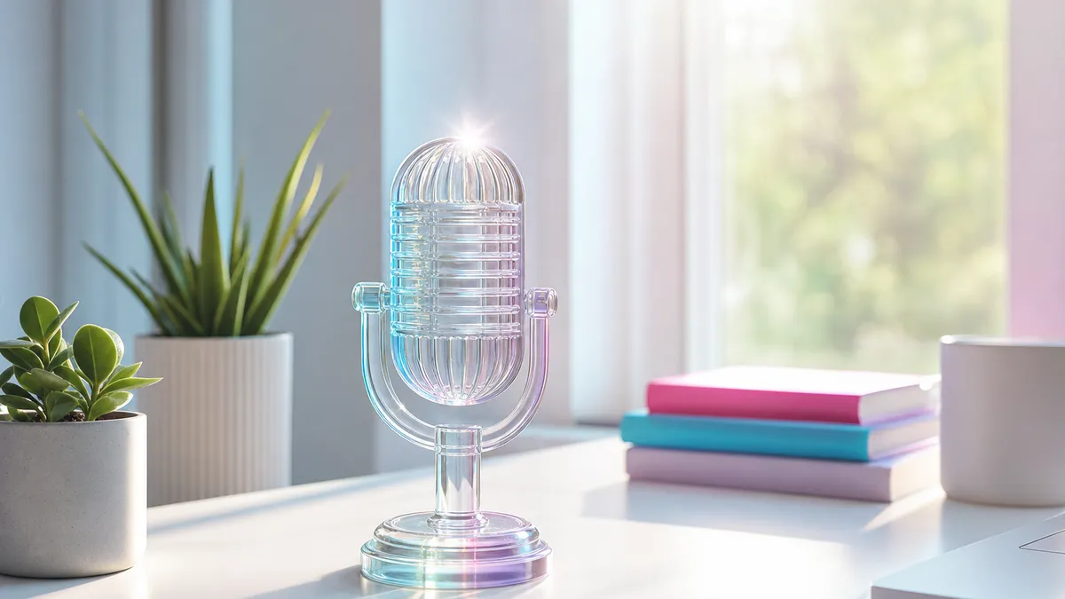 Podcast erstellen mit KI – Custom GPTs und AI Jingle Maker im Einsatz am Laptop
