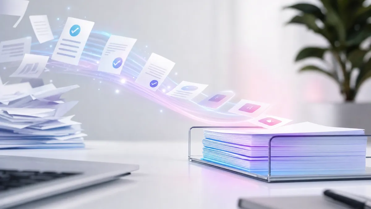 Prozesse automatisieren mit KI – automatisierter Geschäftsablauf am Schreibtisch